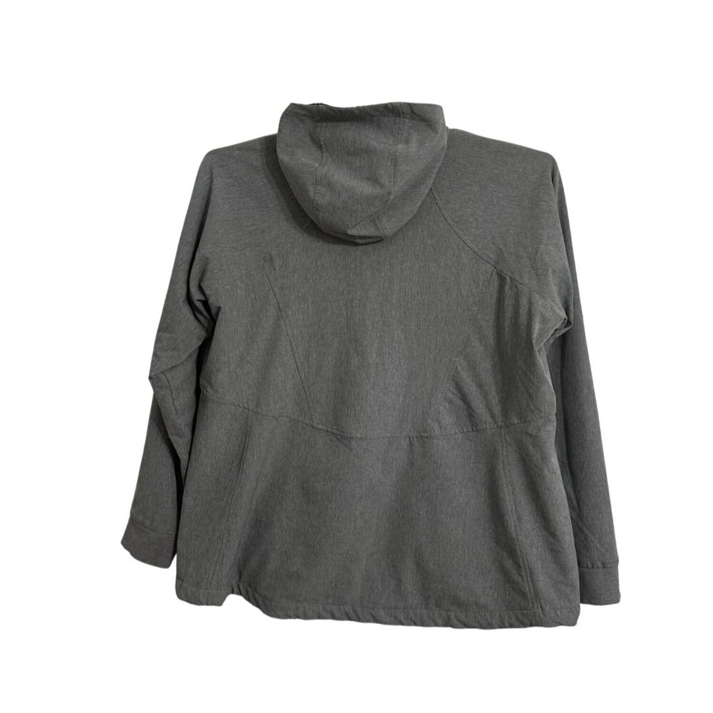 Kirkland Signature Ladies Gray Softshell Waterproof Jacket XXL Velour Lining - Picture 2 of 7